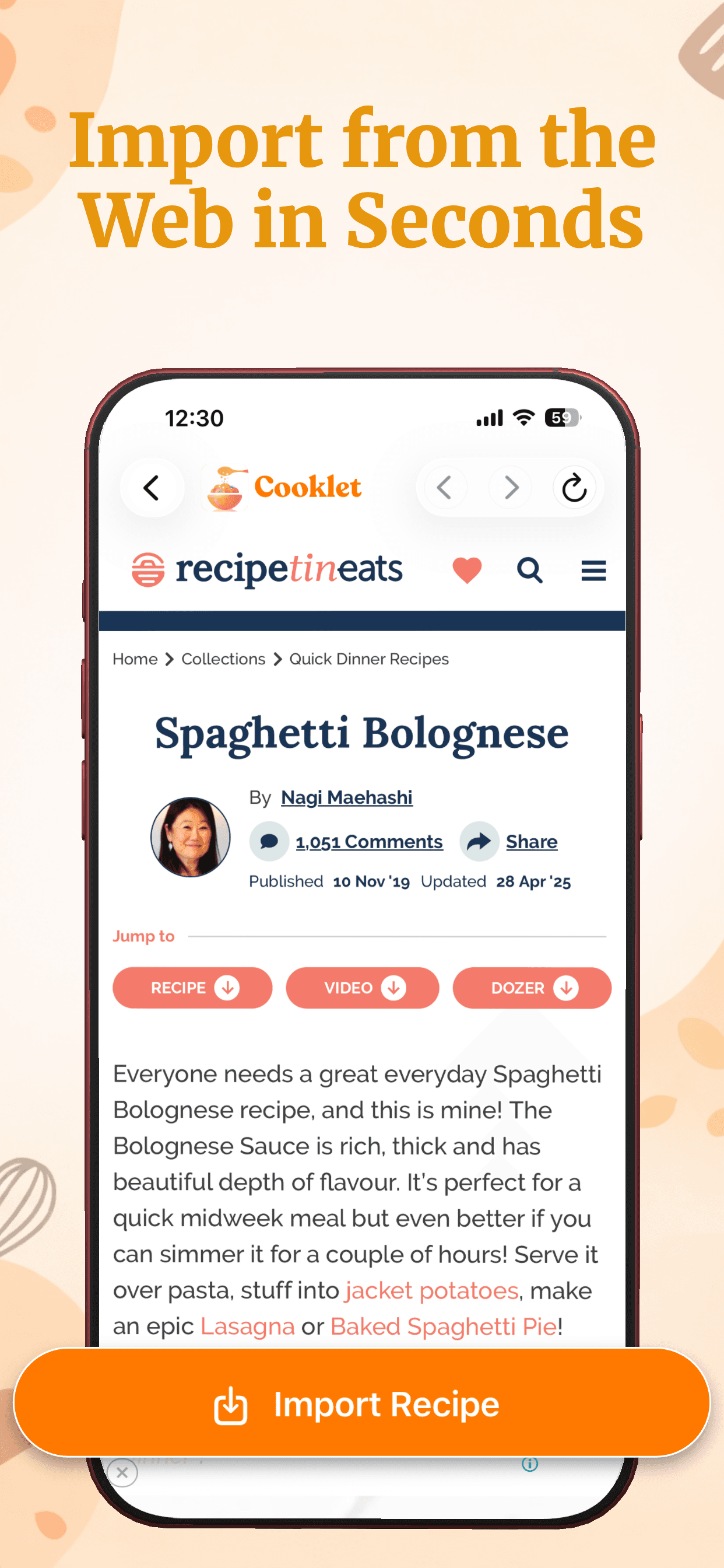 Recipe Keeper: Cooklet screenshot 7